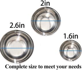 img 2 attached to 🍪 Linwnil Cookie Scoop Set - 1T, 2T, 3T Tablespoon Sizes - Ice Cream Scoop, Stainless Steel Dough & Cupcake Scoop