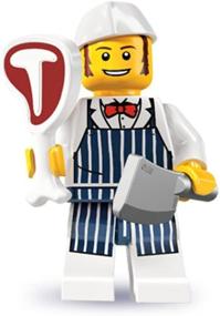 img 1 attached to 🔪 Lego Minifigures Series 6 Butcher: Collectible Toy Figurine for Imaginative Play