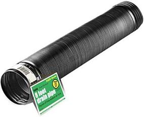 img 1 attached to Flex-Drain 54021: 4-Inch by 8-Feet Flexible Landscaping Drain Pipe - Solid Construction