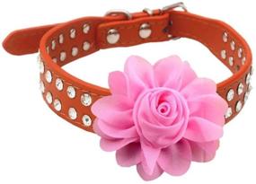 img 1 attached to 🌸 Charms Flower Attachments for Dog Collars - PET SHOW Bows for Puppy and Cat Collar Grooming, Large Bulk Accessory Decorations