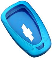 blue cover key fob shell case: protect & personalize - chevrolet chevy malibu camaro cruze traverse sonic volt bolt equinox logo