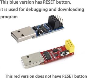 img 3 attached to USB To ESP8266 CH340C ESP-01 ESP-01S Breakout Prog WiFi Programmer Downloader With Reset Auto-Download Circuit