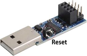 img 2 attached to USB To ESP8266 CH340C ESP-01 ESP-01S Breakout Prog WiFi Programmer Downloader With Reset Auto-Download Circuit