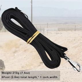 img 1 attached to Ultimate Control for Medium to Large Breed Dogs: Hoanan 8ft Double Handle Traffic Dog Leash - Heavy Duty Tactical Nylon Leash with 2 Traffic Control Handles - Ideal for Dog Training