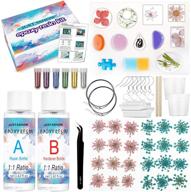 📿 resin jewelry making starter kit for beginners - justashow, includes silicone casting molds, 61 epoxy tools, and metal accessories for diy keychain jewelry craft making logo