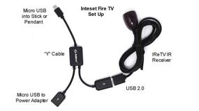 img 2 attached to 🔌 Интесет USB 2.0 и Micro USB OTG Y-кабель: Управление F-TV Stick, Пенделькой или Кубом и Поддержка Беспроводных Клавиатур с Пультом Дистанционного Управления IReTV (IReTV не входит в комплект)