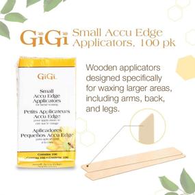 img 3 attached to 💡 GiGi Accu Edge Small Wax Applicators 100-Piece Set: Hair Waxing/Hair Removal Tools for Precise Results