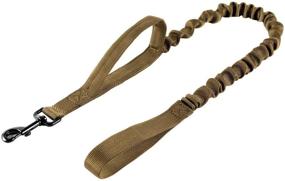 img 4 attached to 🐕 OneTigris Tactical Dog Training Leash with Bungee and Dual Control Handles - Quick Release Nylon Lead Rope