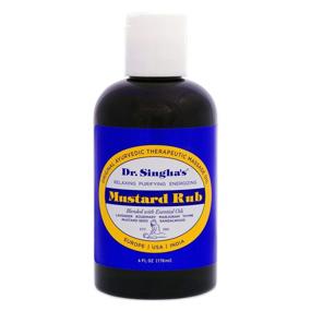 img 4 attached to Dr. Singha's Mustard Rub: Effective Therapeutic Body Massage Oil with Essential Oils for Sore Muscles & Stiff Muscle Relief (6 Ounce)