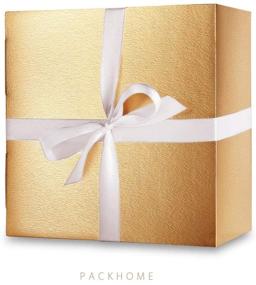 img 2 attached to 🎁 PACKHOME 10 золотых подарочных коробок: стильные коробки для подружек невесты, контейнеры для ремесел и кексов с открытками, атласными лентами и глянцевой тисненой отделкой