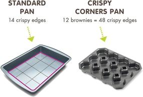 img 3 attached to Bakelicious Crispy Corner Brownie Pan: Perfectly 🍫 Crisp Edges in 10.5 x 13.63 x 1.5 Inches