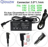 65w 19v 3.42a adapter charger power cord for acer chromebook 15 14 13 11 r11 cb3 cb5 c720 c720p c740 c910,aspire p3 p3-131 r14 r5-471t s7 s7-191 s7-391 s7-392 iconia w700 tablet ao1-131 ao1-431 logo