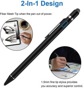 img 2 attached to 🖊️ NTHJOYS Stylus Pens: Universal Fine Point Stylus for iPad, iPhone, Samsung and More - Perfect for Precise Writing and Drawing on Touch Screens