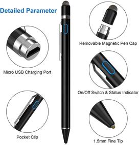 img 3 attached to 🖊️ NTHJOYS Stylus Pens: Universal Fine Point Stylus for iPad, iPhone, Samsung and More - Perfect for Precise Writing and Drawing on Touch Screens