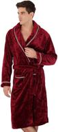 🛀 borje fleece shawl collar bathrobe: luxurious comfort in every wrap logo