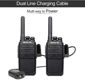 img 3 attached to Retevis RT28 Walkie Talkies: Long-Range Rechargeable Two-Way Radios - 20 Pack with Charger, VOX Squelch, Emergency Alarm - Ideal for Adults, Police, Security, Warehouse