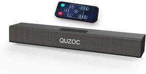 img 4 attached to 🔊 QUZOC Sound Bar - Wired and Wireless Home Theater Speaker with Remote Control, LED Soundbar for TV and More - HDMI-ARC, Optical, USB Connection - Smart System for Gaming