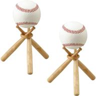 🏞️ tihood wooden baseball stand - display holder for baseballs with a sturdy base логотип