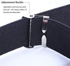 img 2 attached to 👉 Set of 4 Children's Elastic Buckle Belts for Boys