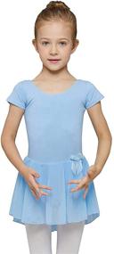 img 4 attached to 🩰 MdnMd Sleeve Skirted Leotard Ballet: Stylish & Comfortable Girls' Clothing