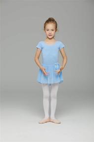 img 2 attached to 🩰 MdnMd Sleeve Skirted Leotard Ballet: Stylish & Comfortable Girls' Clothing