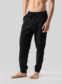 img 1 attached to Comfortable Cotton Pajama Bottoms for Men | DAVID ARCHY Sleep & Lounge Collection