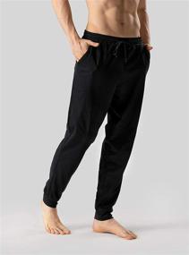 img 3 attached to Comfortable Cotton Pajama Bottoms for Men | DAVID ARCHY Sleep & Lounge Collection