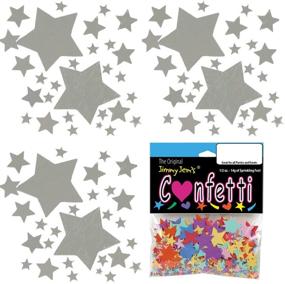 img 1 attached to Confetti Size Galaxy Stars Silver