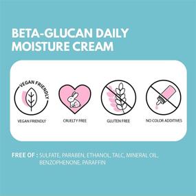 img 1 attached to 🌿 IUNIK Beta Glucan Daily Moisture Cream - Intense Skin Relief Care with Centella Asiatica Extract and Vitamins, Steroid & Fragrance-Free, All Natural