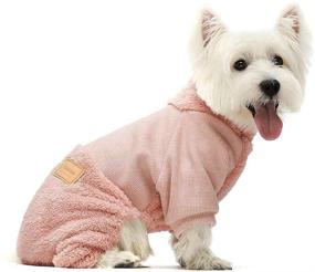 img 3 attached to 🐾 Winter Pet Outfits: Fitwarm Turtleneck Knitted Dog Clothes, Jumpsuits & Sweaters for Cats