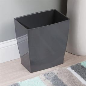 img 2 attached to MDesign Rectangular Wastebasket Container Bathrooms Bath