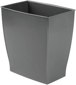 img 1 attached to MDesign Rectangular Wastebasket Container Bathrooms Bath