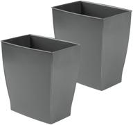 mdesign rectangular wastebasket container bathrooms bath logo