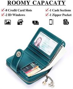 img 3 attached to Gladkowski Smooth Wallet Peacock Женские сумки и кошельки от FALAN MULE для кошельков