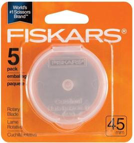 img 2 attached to 🔪 Fiskars 95287097J Rotary Cutter Replacement Blades, 45mm , 5 Pack - Find Top-Quality Replacement Blades for Your Rotary Cutter