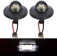 🚗 pair of led license plate light assembly for ford f-150 f-250 f-350 f-450 f-550 superduty ranger explorer bronco excursion expedition - replaces f1tz-13550-a f37z-13550-a f67z13550aa logo