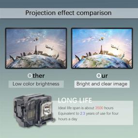 img 1 attached to 💡 Заменитель лампы для проектора CTBAIER ELP78 для Epson PowerLite Home Cinema и VS Series - совместим с ELPLP78, V13H010L78