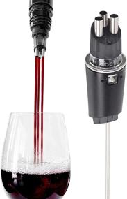 img 3 attached to 🍷 TRIBELLA Classic Wine Aerator - Multi-Stream Wine Aeration Device with 3 Stainless Steel Spouts, Handmade, Easy-to-Use, Non-Drip Wine Pouring Accessory in a Convenient Protective Case