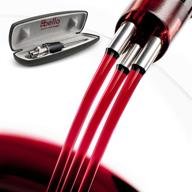 🍷 tribella classic wine aerator - multi-stream wine aeration device with 3 stainless steel spouts, handmade, easy-to-use, non-drip wine pouring accessory in a convenient protective case logo