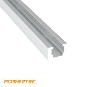 img 2 attached to 🔩 POWERTEC 71375-P4 Aluminum T-Track 24 Inch Heavy Duty: Specialized T Slot Track Mounting for 1/4”-20 Hex Bolt, 4PK