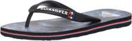 кроссовки quiksilver molokai youth sandal black в стиле сандалии для мальчиков логотип