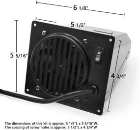 img 3 attached to Hongso UL Listed Replacement Vent-Free Wall Heater Fan & Vent Free Blower Accessory Kit for Mr. Heater, Dyna-Glo, Comfort Glow & More- Perfect Addition to 30,000 BTU Dyna-Glo Vent Free Heaters