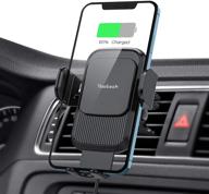 🔌 yootech wireless car charger: 15w fast charging, auto clamping air vent phone holder for iphone 12/11, galaxy s21/s20 logo