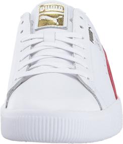 img 3 attached to PUMA Mens Clyde Sneaker White Men's Shoes in Fashion Sneakers