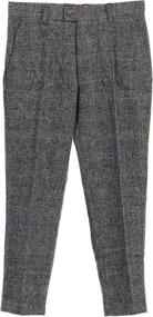 img 2 attached to 👖 Gioberti Piece Tweed Plaid Pants: Stylish Boys' Clothing and Suits & Sport Coats