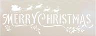 merry christmas stencil studior12 mistletoe logo