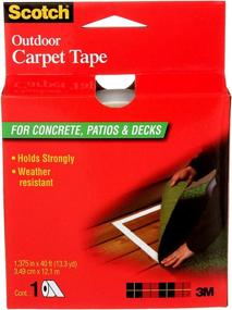 img 3 attached to 🏞️ Scotch Outdoor Carpet Tape for Concrete, Patios & Decks, 1.3 in x 13 yd, 1 Roll - Enhance Your SEO