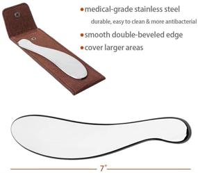 img 2 attached to 💆 Relieve Aches & Enhance Recovery with Allshow Gua Sha Tools: Stainless Steel Scraping Massage Tool & IASTM Tools for Physical Therapy, Scar Tissue & Soft Tissue