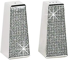 img 1 attached to 💎 Glam up your table with the Sheridan Glitter Galore Silver Salt and Pepper Shakers