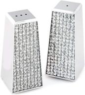 💎 glam up your table with the sheridan glitter galore silver salt and pepper shakers logo